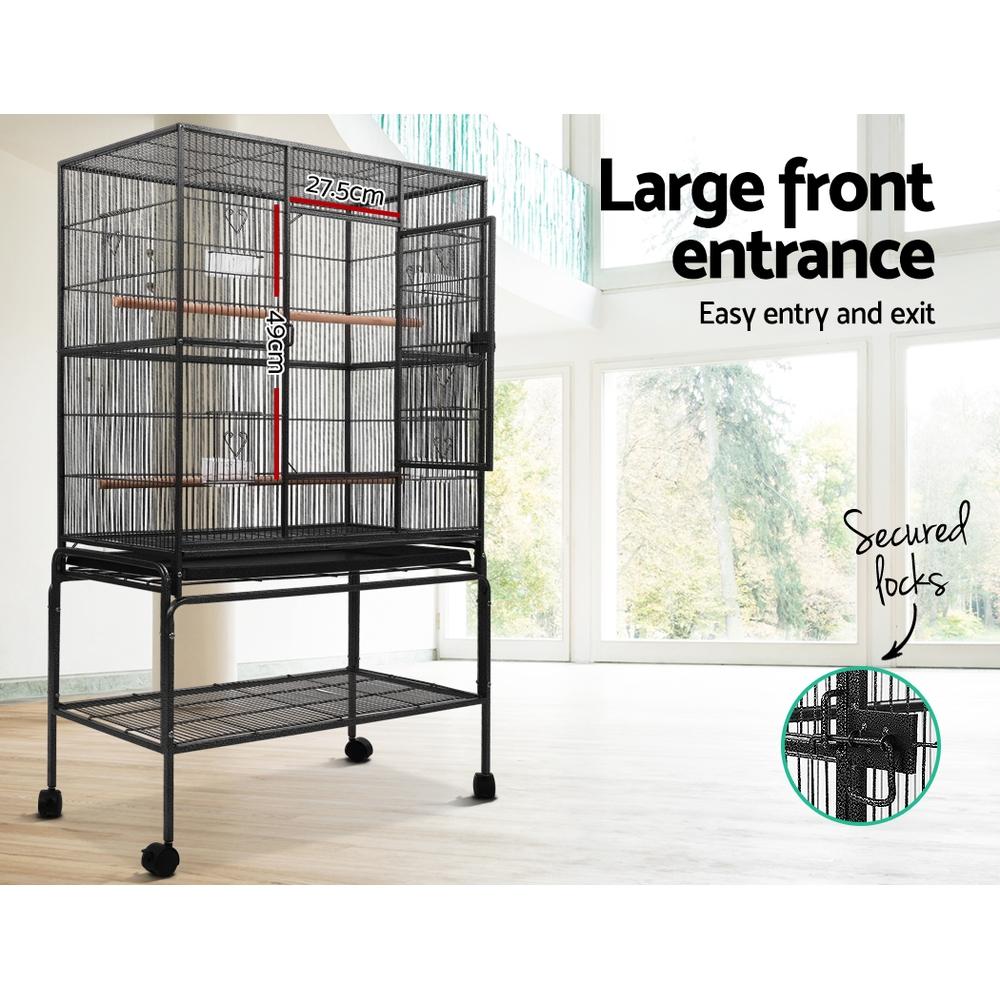 i.Pet Bird Cage Pet Cages Aviary 137CM Large Travel Stand Budgie