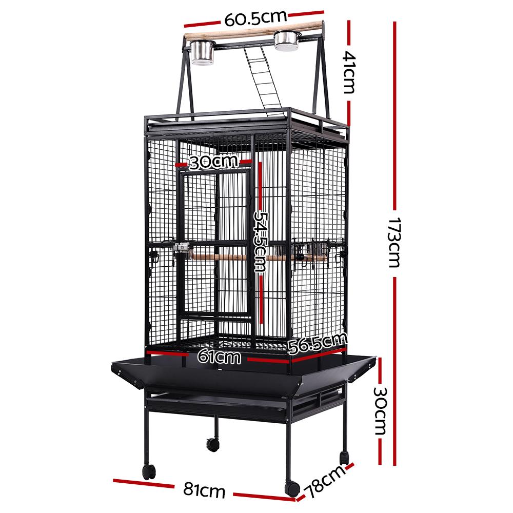 i.Pet Bird Cage Pet Cages Aviary 173CM Large Travel Stand Budgie