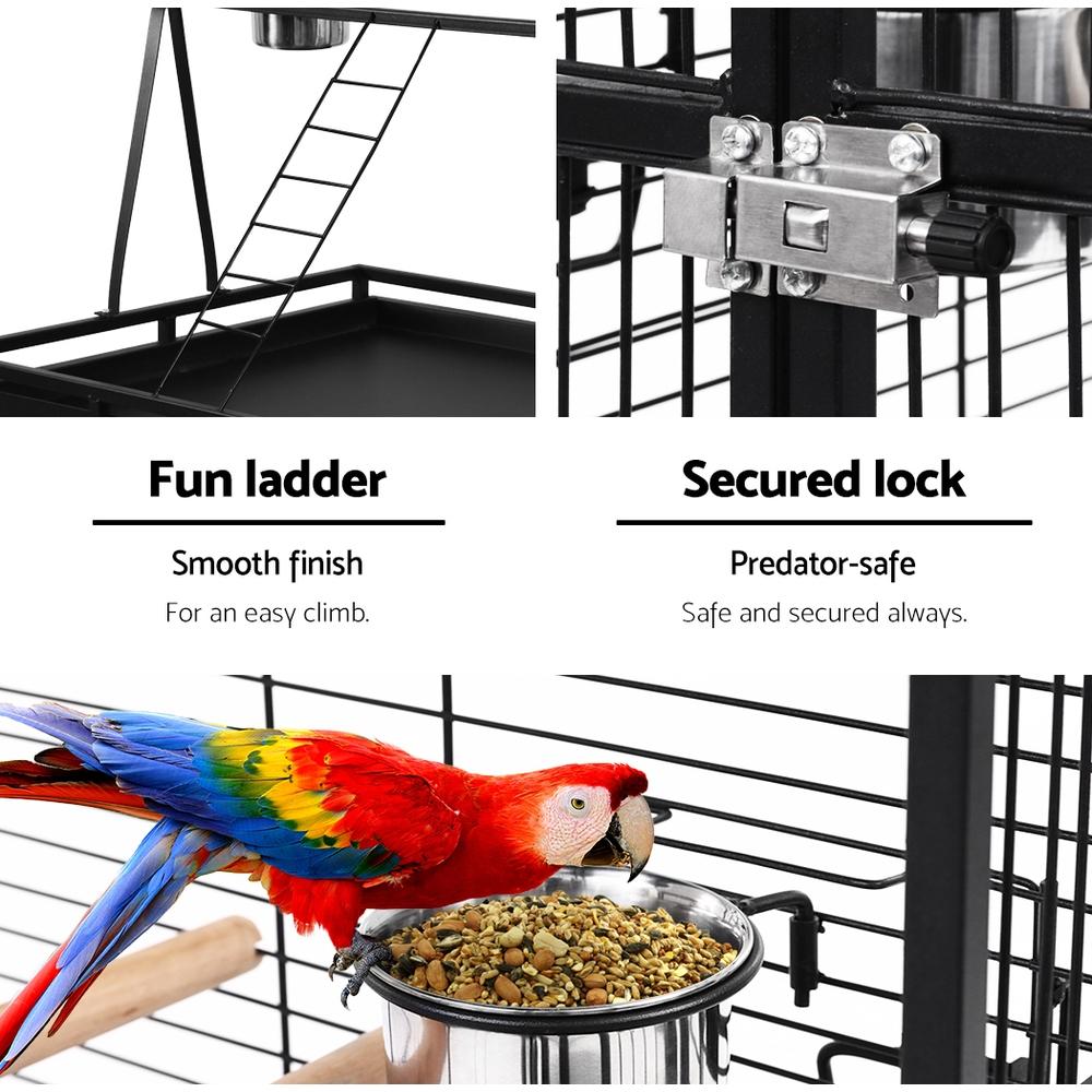 i.Pet Bird Cage Pet Cages Aviary 173CM Large Travel Stand Budgie