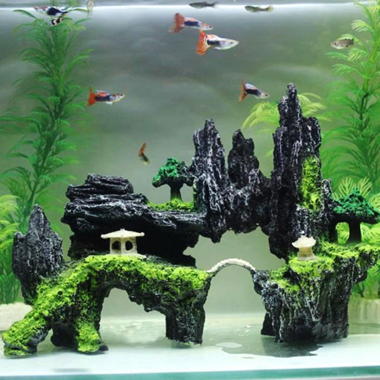 Stone Fish Tank Landscape Simulation Resin Aquarium Decorative